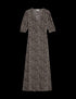 Printed V-Neck Midaxi Tea Dress
